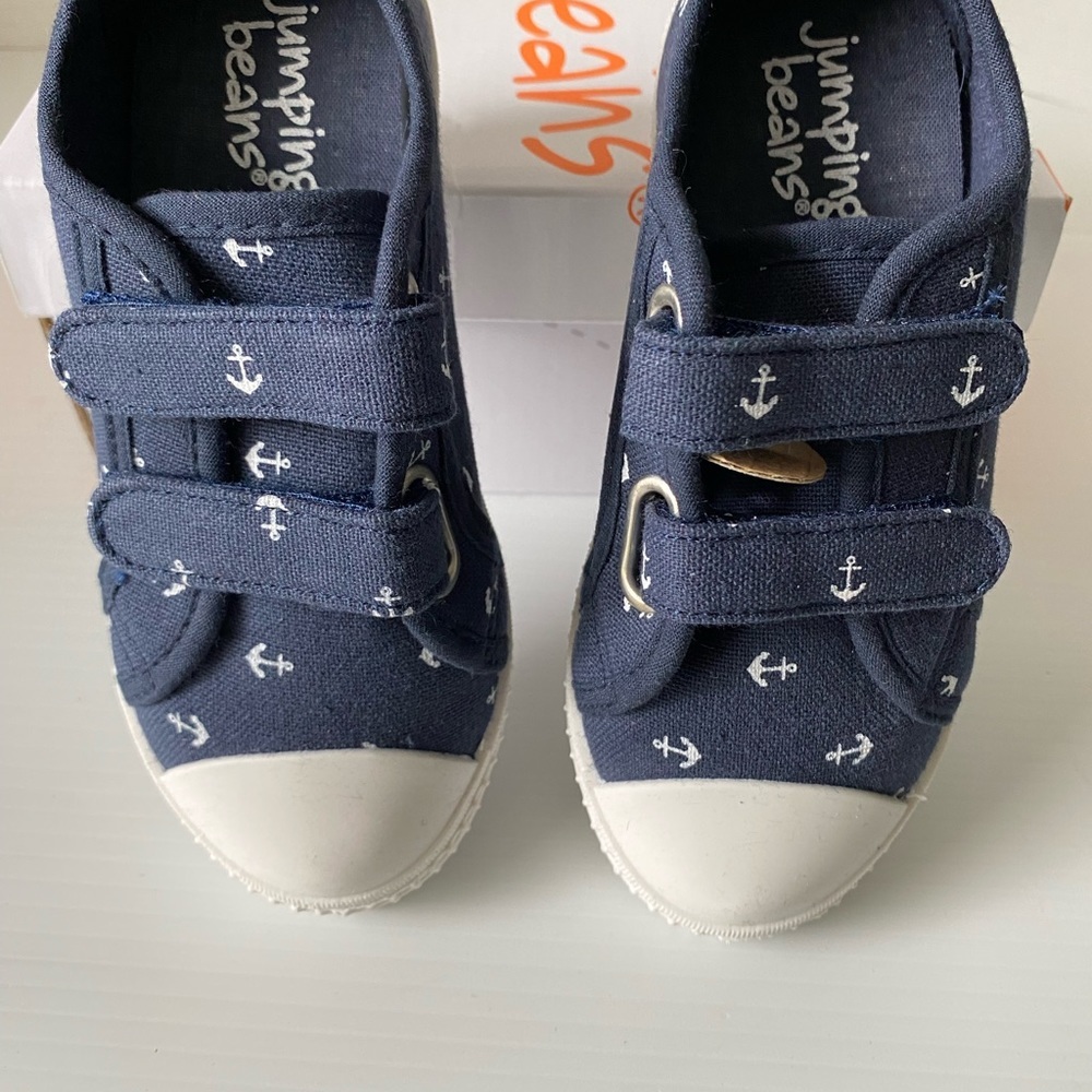 Jumping Jacks Anchor Sneakers Velcro Size 10T NEW